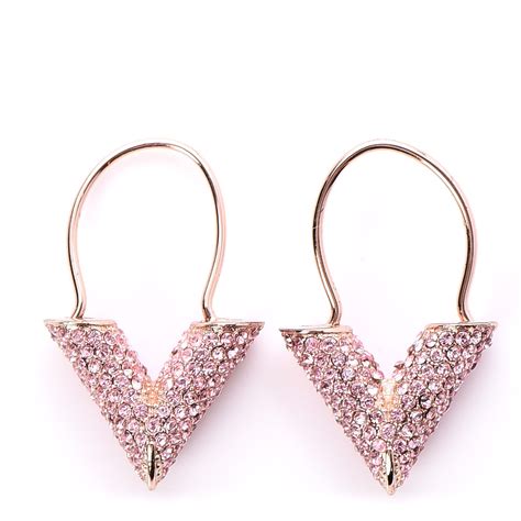 louis vuitton style pierced earrings with tassel|louis vuitton pink gold earrings.